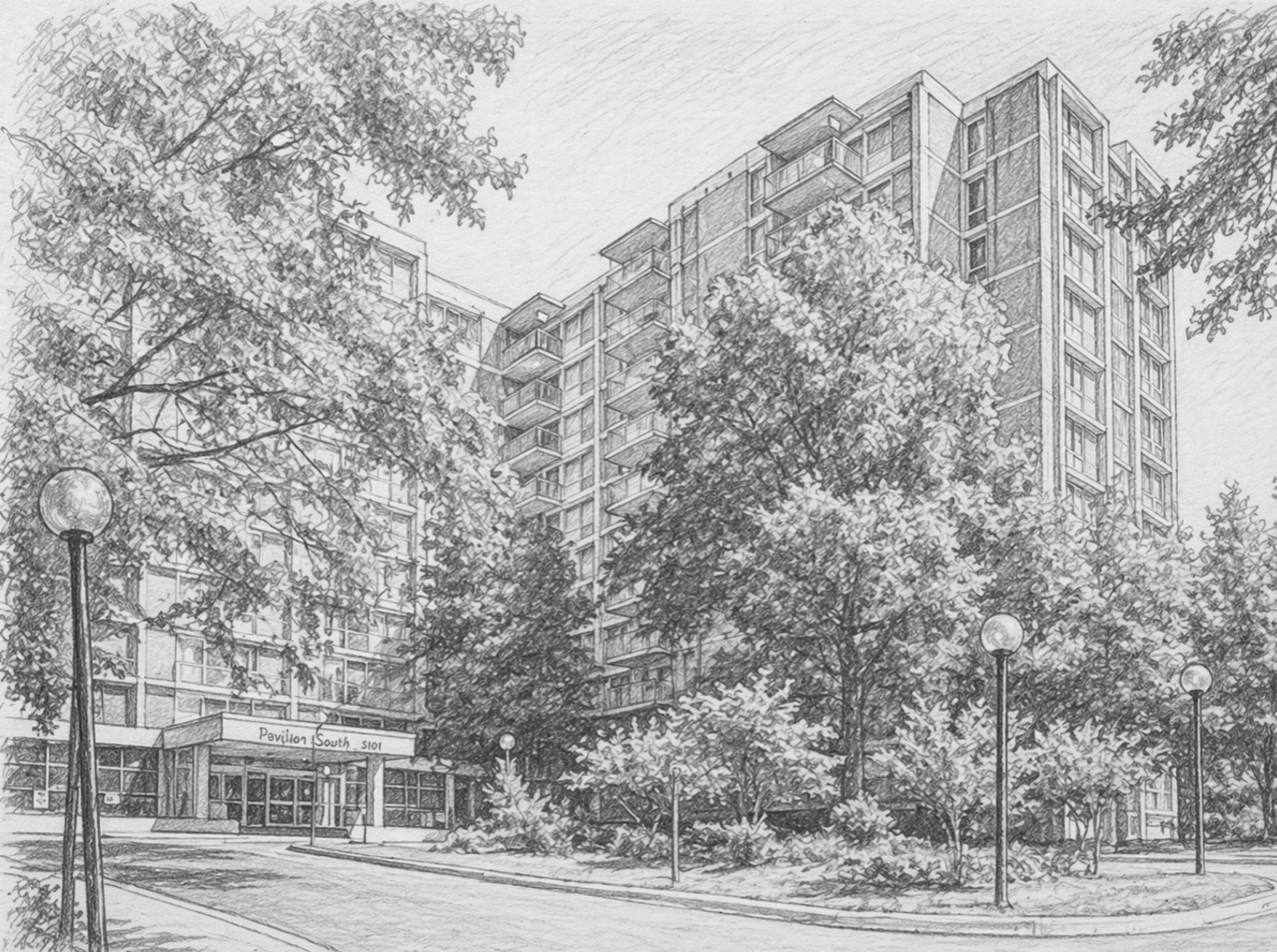 Architectural illustration of Langston Views, a multifamily community financed by NewBridge in Washington, D.C.
